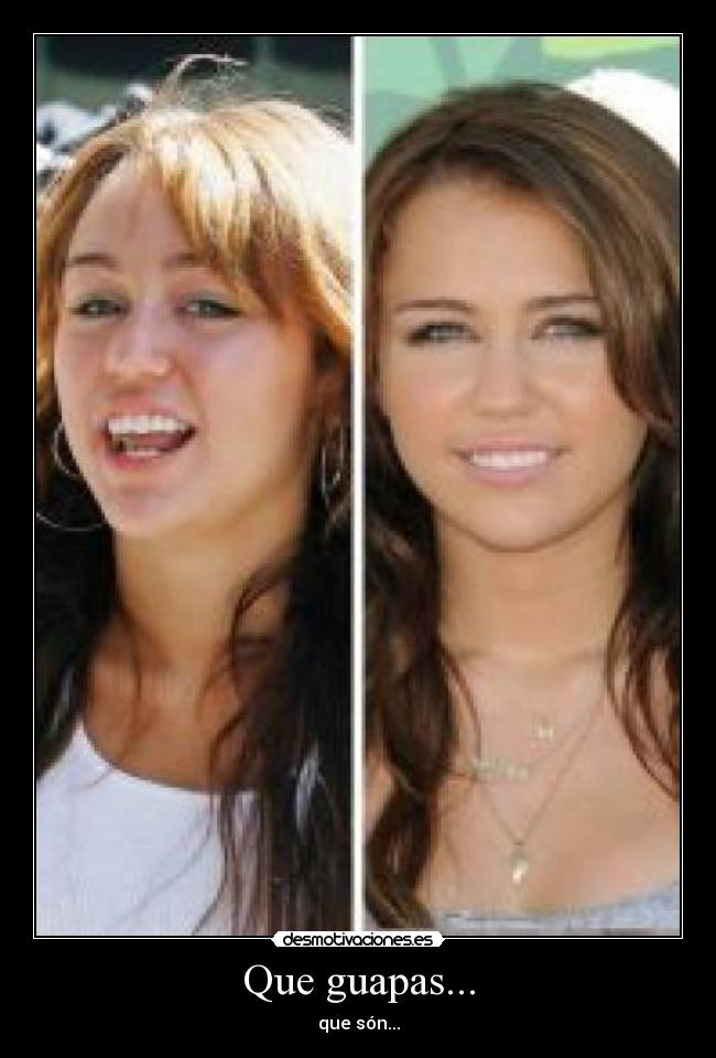 Que guapas... - que són...