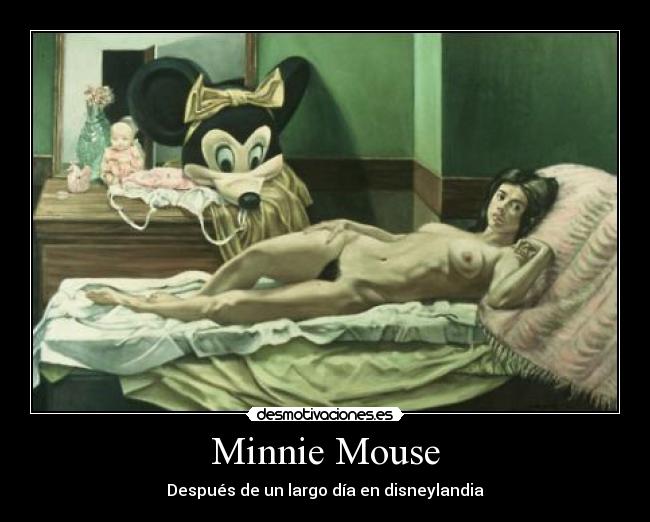 Minnie Mouse - Después de un largo día en disneylandia
