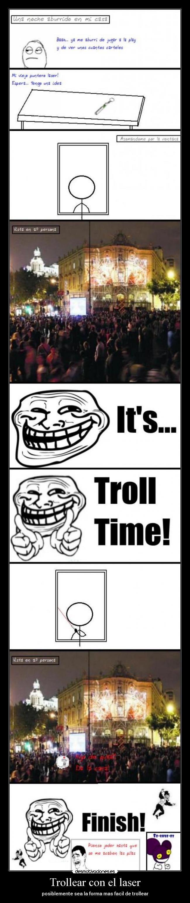 Trollear con el laser -