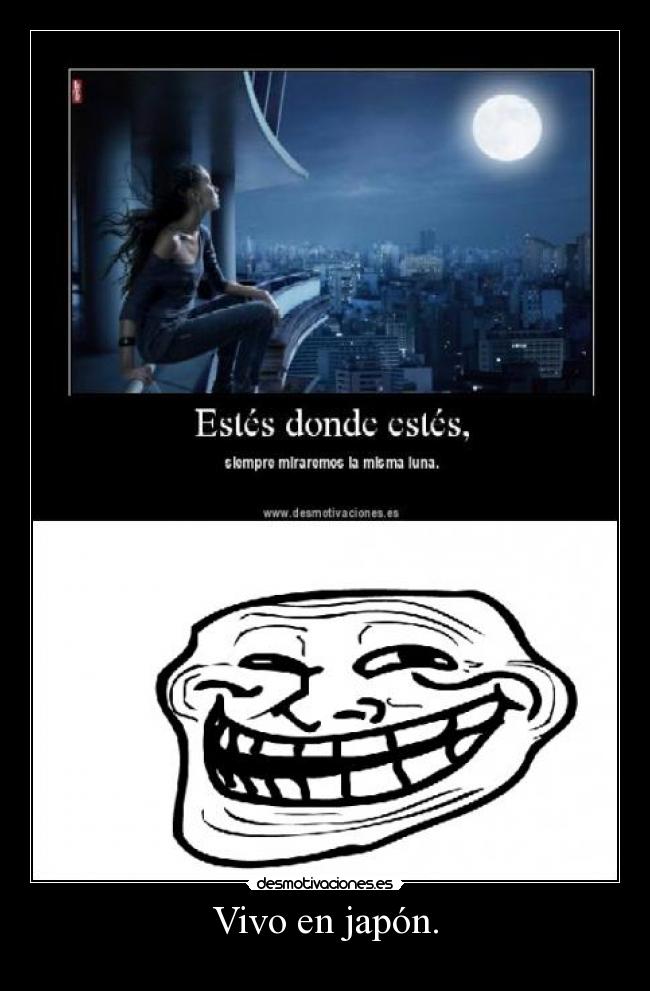 Vivo en japón. -