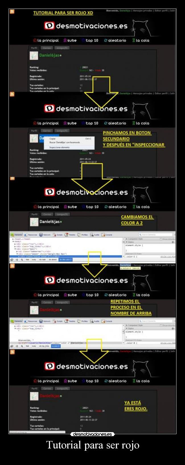 carteles rojo tutorial desmotivaciones
