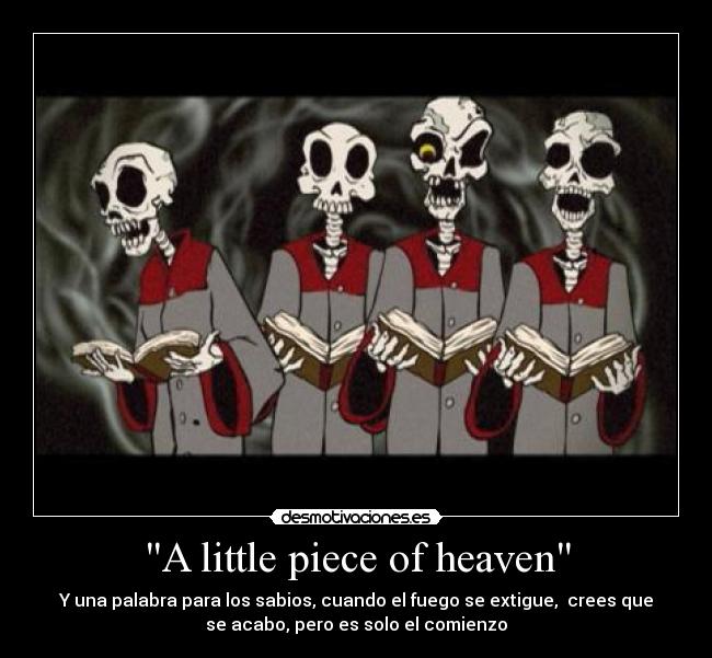 carteles avenged sevenfold heaven desmotivaciones