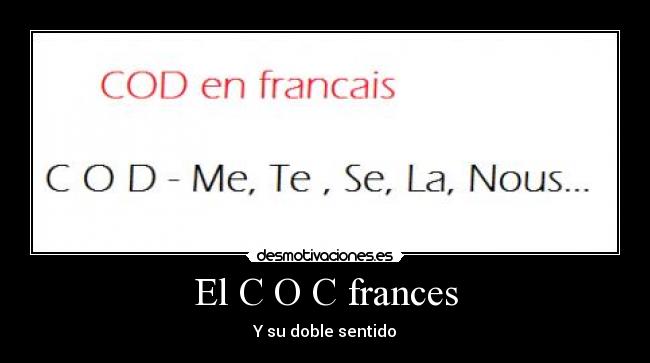 El C O C frances - Y su doble sentido