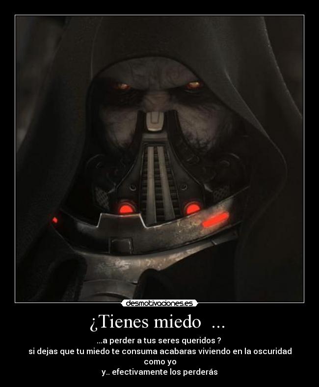 carteles miedo oscuro temor desmotivaciones