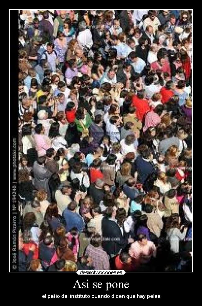 Asi se pone - el patio del instituto cuando dicen que hay pelea