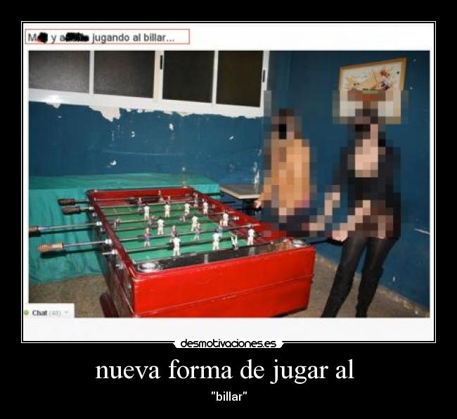 nueva forma de jugar al  - billar