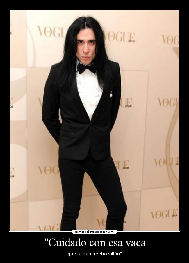 Cuidado con esa vaca - que la han hecho sillón