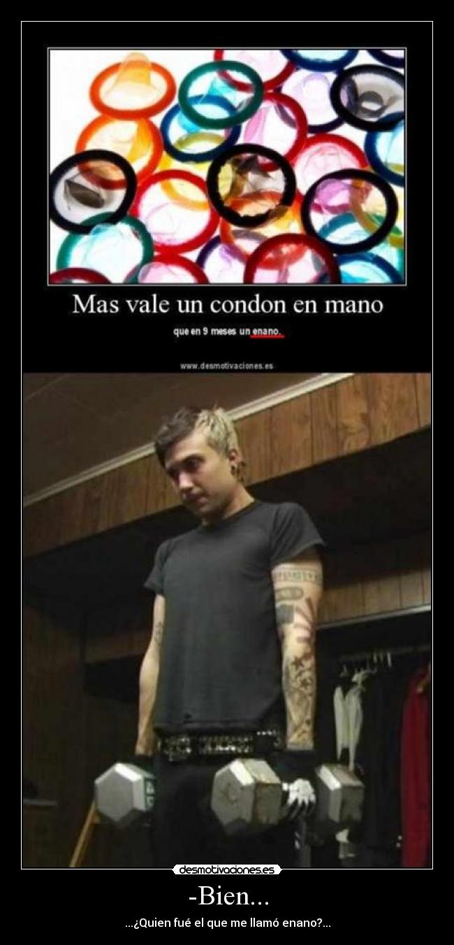 carteles frank iero venganza enano desmotivaciones