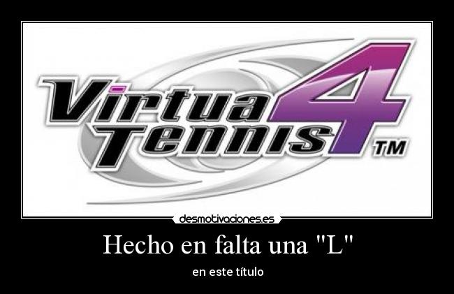 Hecho en falta una L - en este título