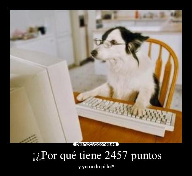 ¡¿Por qué tiene 2457 puntos - y yo no lo pillo?!
