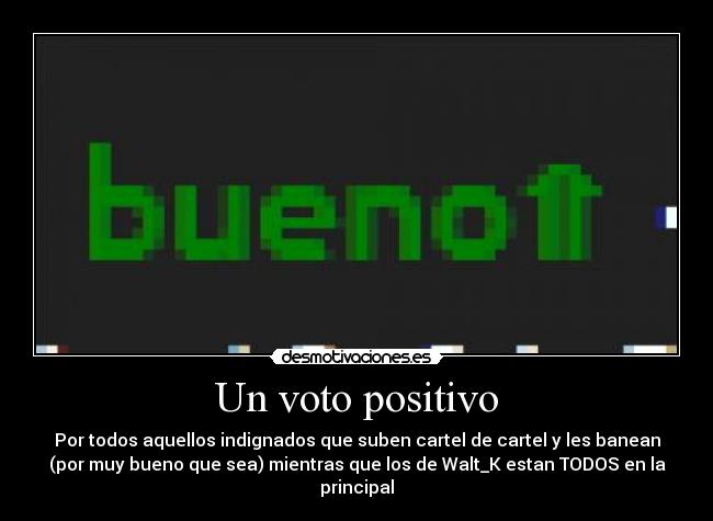 Un voto positivo -
