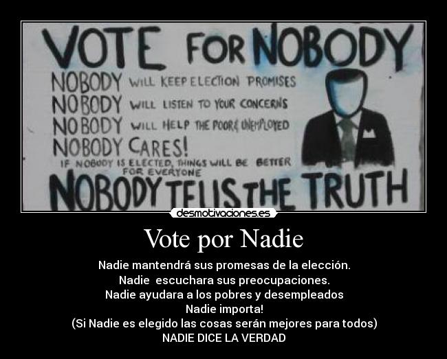 Vote por Nadie -