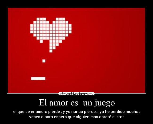 El amor es un juego -