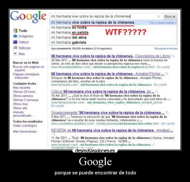 Google - porque se puede encontrar de todo