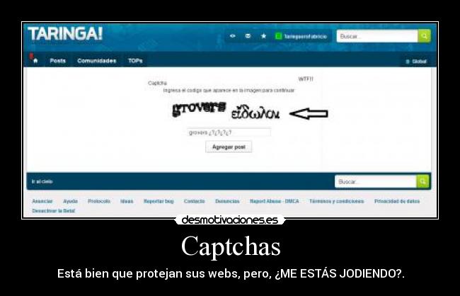 carteles captcha web taringa desmotivacion wtf desmotivaciones