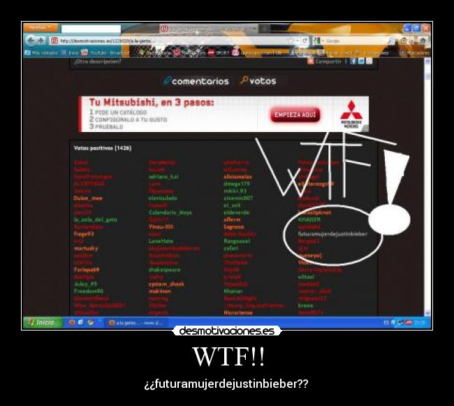 WTF!! - ¿¿futuramujerdejustinbieber??