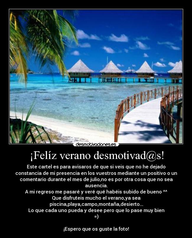 carteles verano feliz verano desmotivaciones