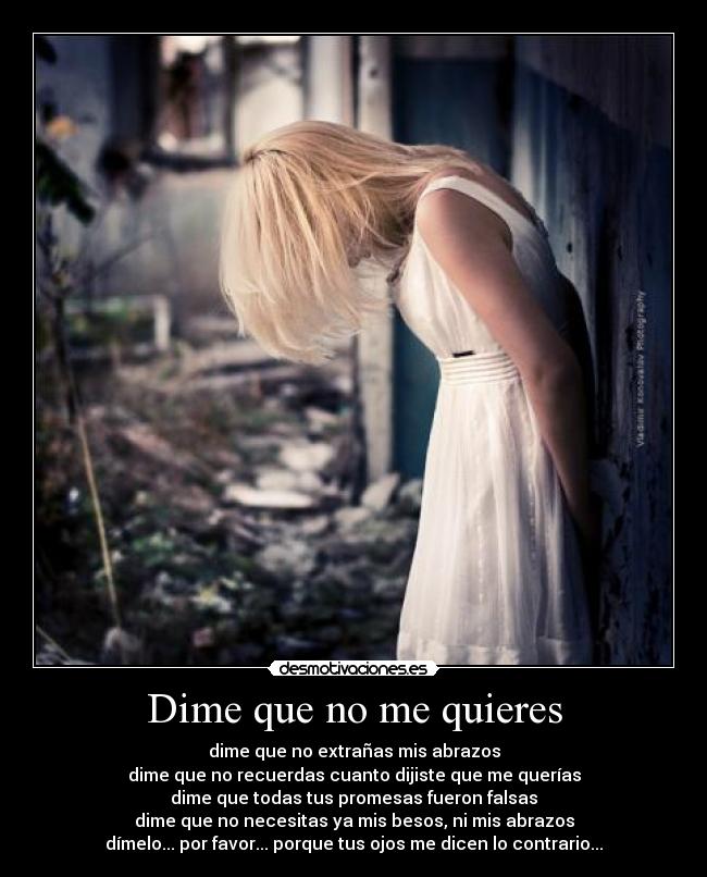 Dime que no me quieres - 
