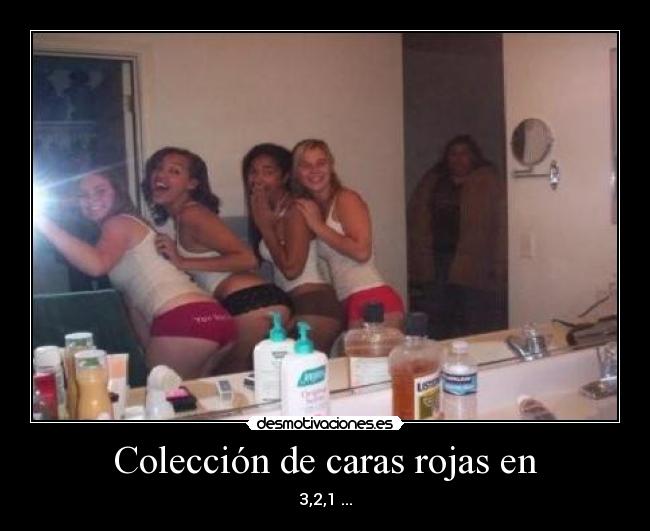 Colección de caras rojas en - 3,2,1 ...