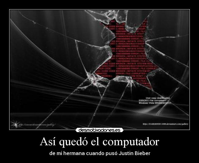Así quedó el computador - 
