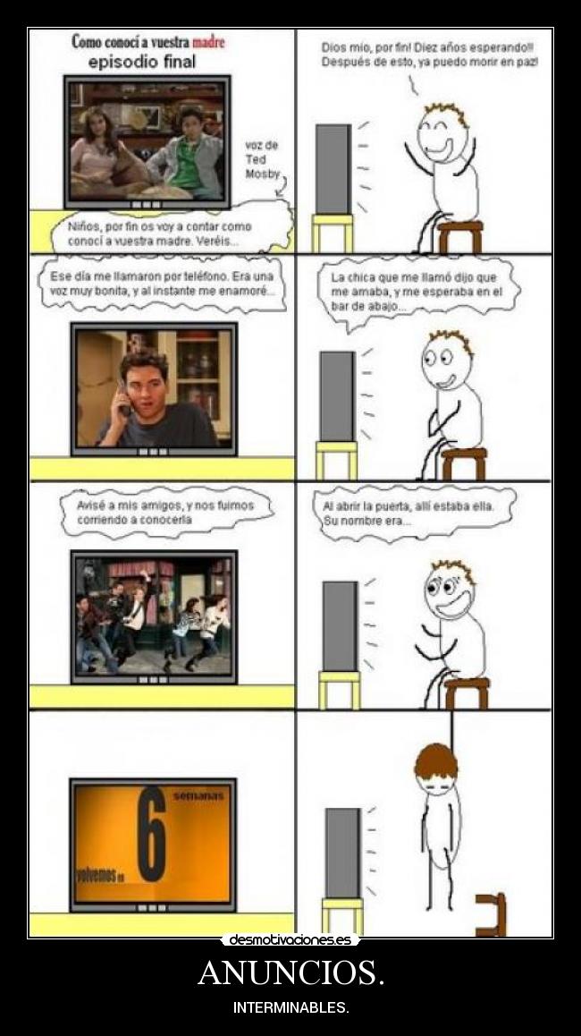 ANUNCIOS. - INTERMINABLES.