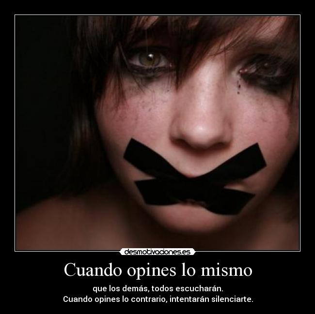 Cuando opines lo mismo - 