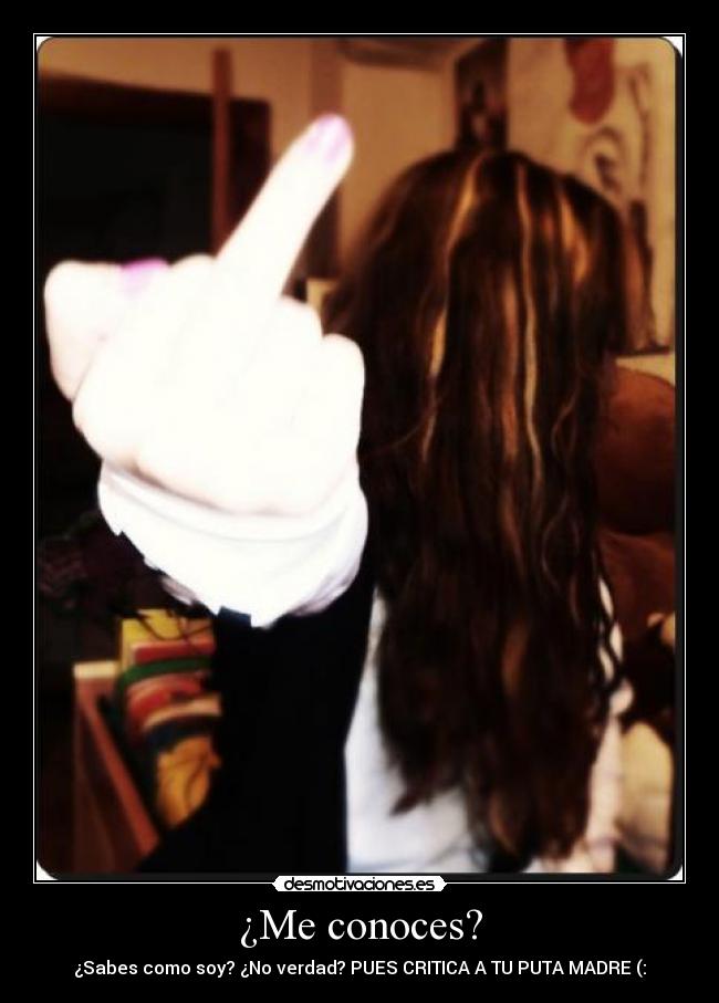 ¿Me conoces? -