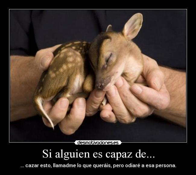 Si alguien es capaz de... -