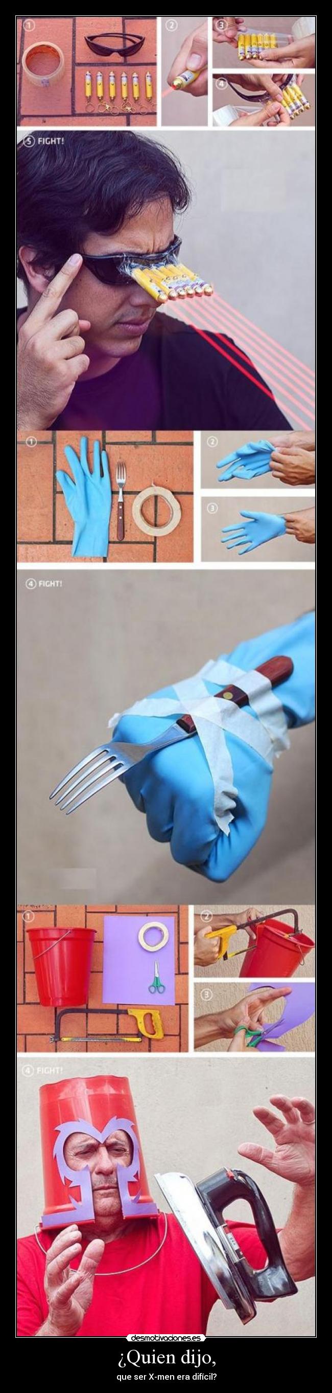 ¿Quien dijo, - que ser X-men era difícil?