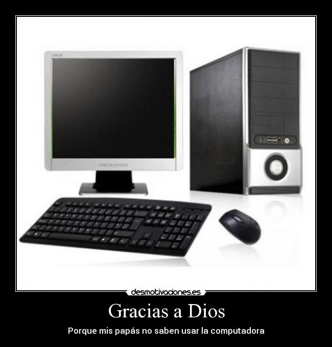 carteles dios computadora desmotivaciones
