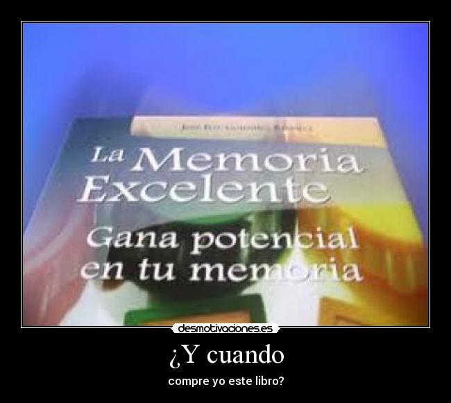 ¿Y cuando - compre yo este libro?