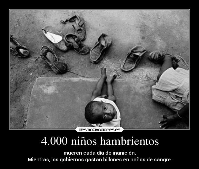 4.000 niños hambrientos -