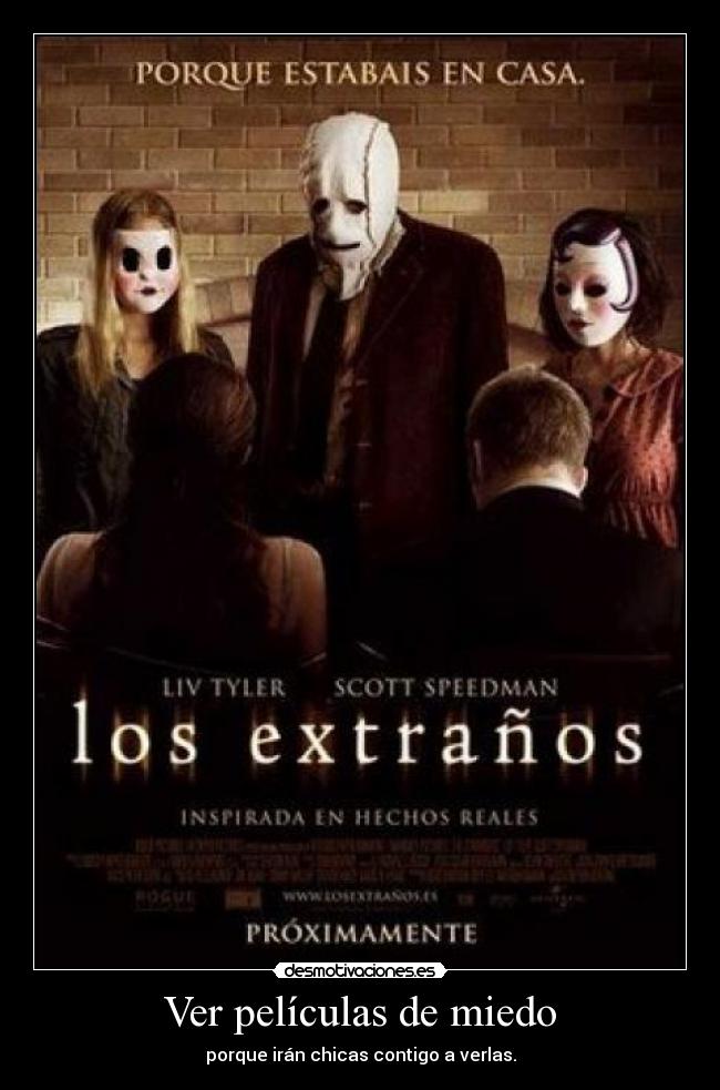 Ver películas de miedo -