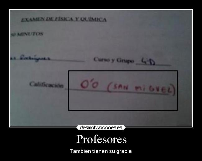 Profesores - Tambien tienen su gracia
