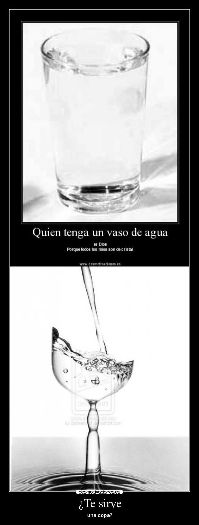 ¿Te sirve - una copa?