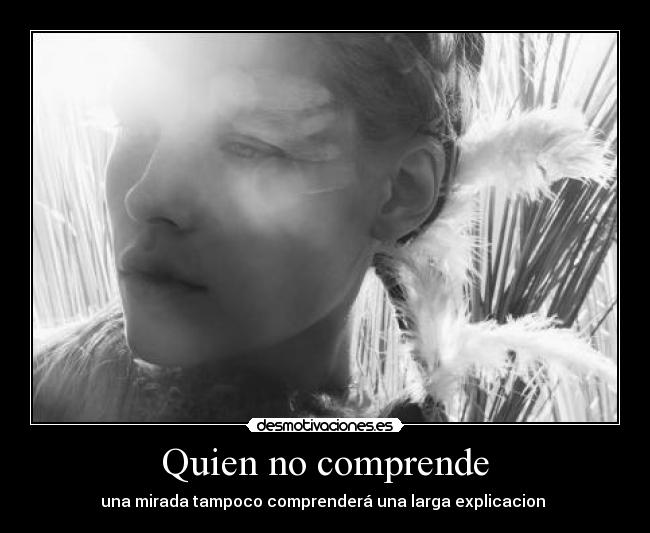 Quien no comprende - 