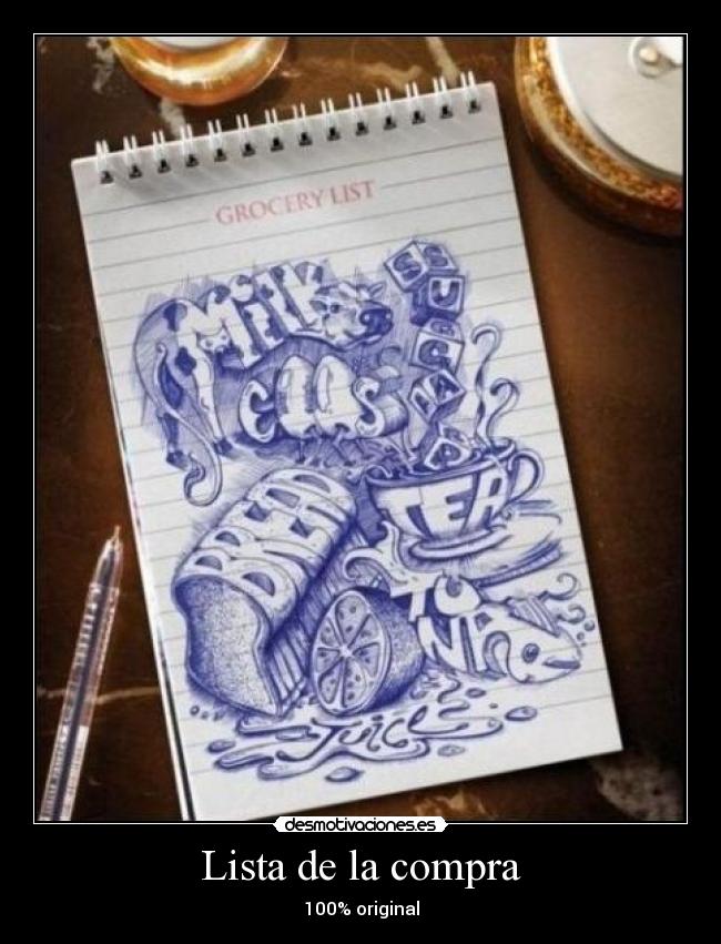 Lista de la compra - 100% original