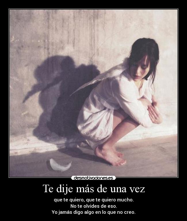 Te dije más de una vez - 