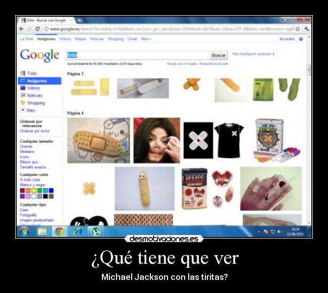 ¿Qué tiene que ver - Michael Jackson con las tiritas?