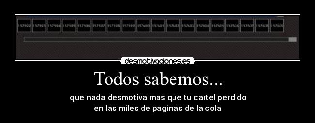 Todos sabemos... -