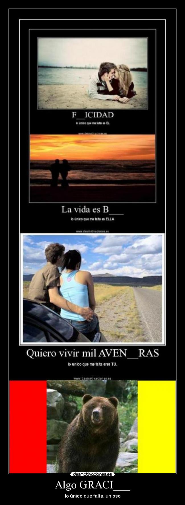Algo GRACI___ - lo único que falta, un oso