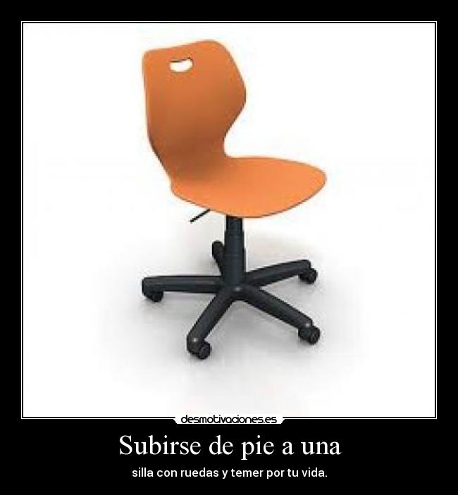 Subirse de pie a una -