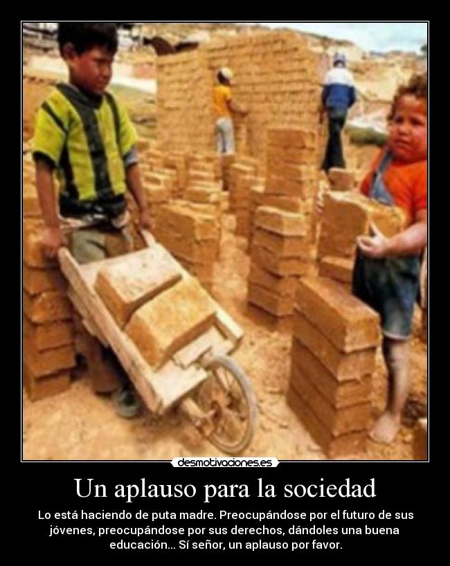 Un aplauso para la sociedad -