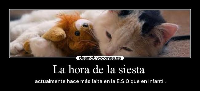 La hora de la siesta -