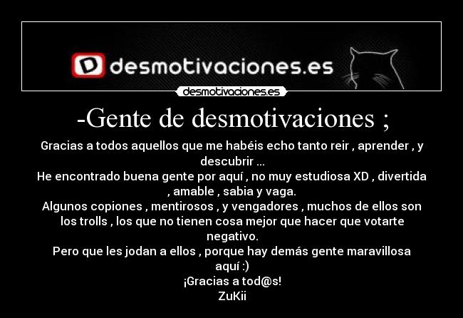-Gente de desmotivaciones ; - 