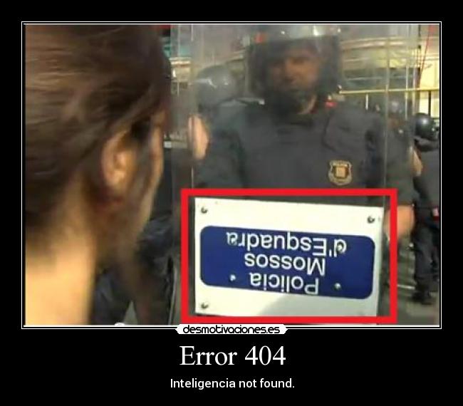 Error 404 - Inteligencia not found.