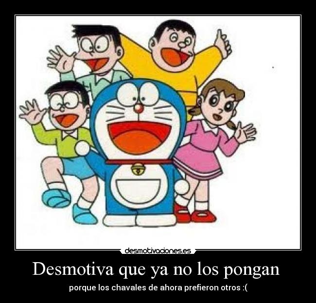 carteles doraemon desmotivaciones
