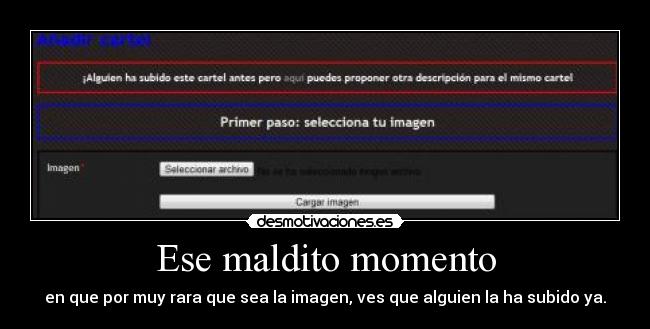 Ese maldito momento -