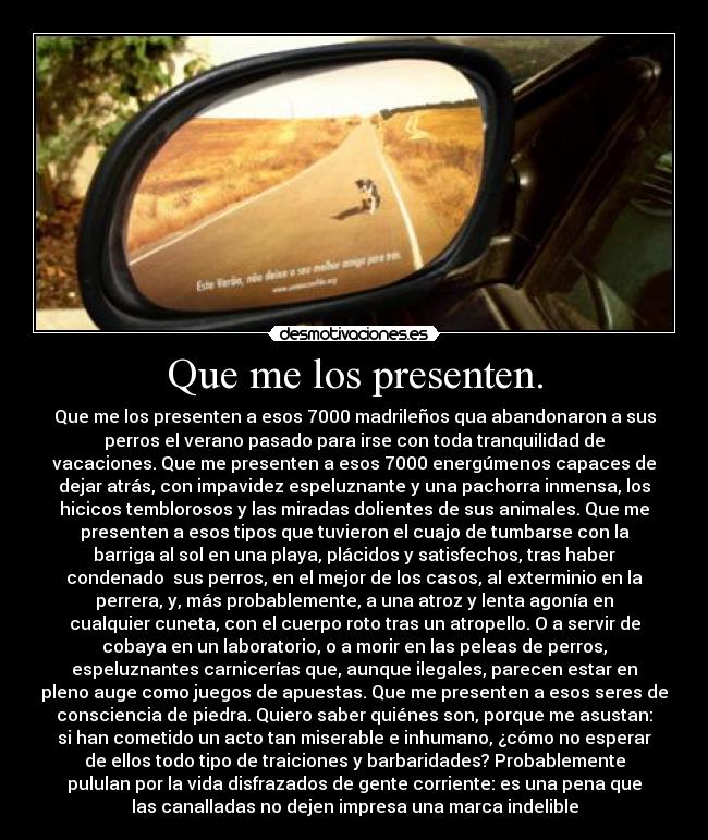 Que me los presenten. - 