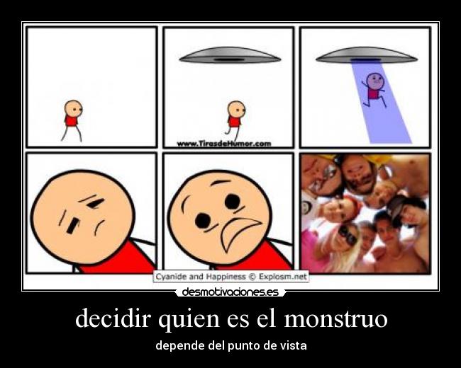 decidir quien es el monstruo - 